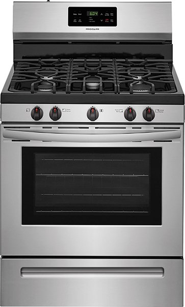 Frigidaire Gallery 5 Cu Ft Rear Control Gas Range In Stainless