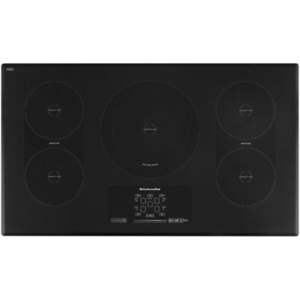 Kitchenaid 36 Inch Wide Induction Cooktop In Black Coast