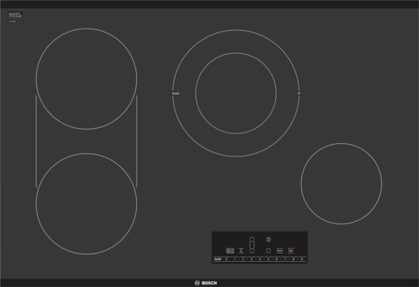 Bosch 30 Inch Wide Electric Cooktop In Black Coast Appliances