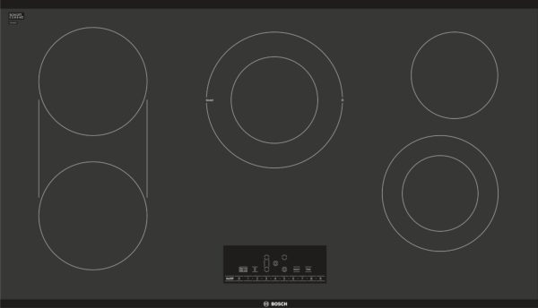 Bosch 36 Inch Wide Electric Cooktop In Black Coast Appliances