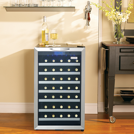 Danby 4 Cu Ft Wine Fridge Refrigerator In Stainless Steel