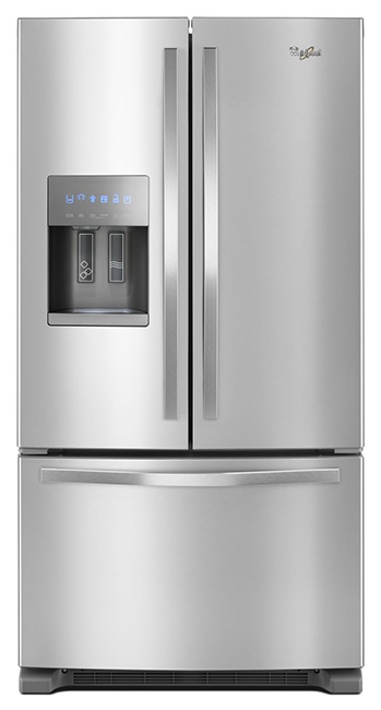 Whirlpool 24 7 Cu Ft French Door Refrigerator In Fingerprint
