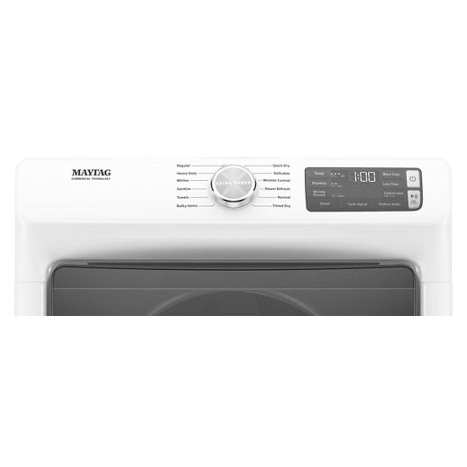 Maytag 7.3 cu. Ft Electric Dryer in White YMED6630HW Coast Appliances