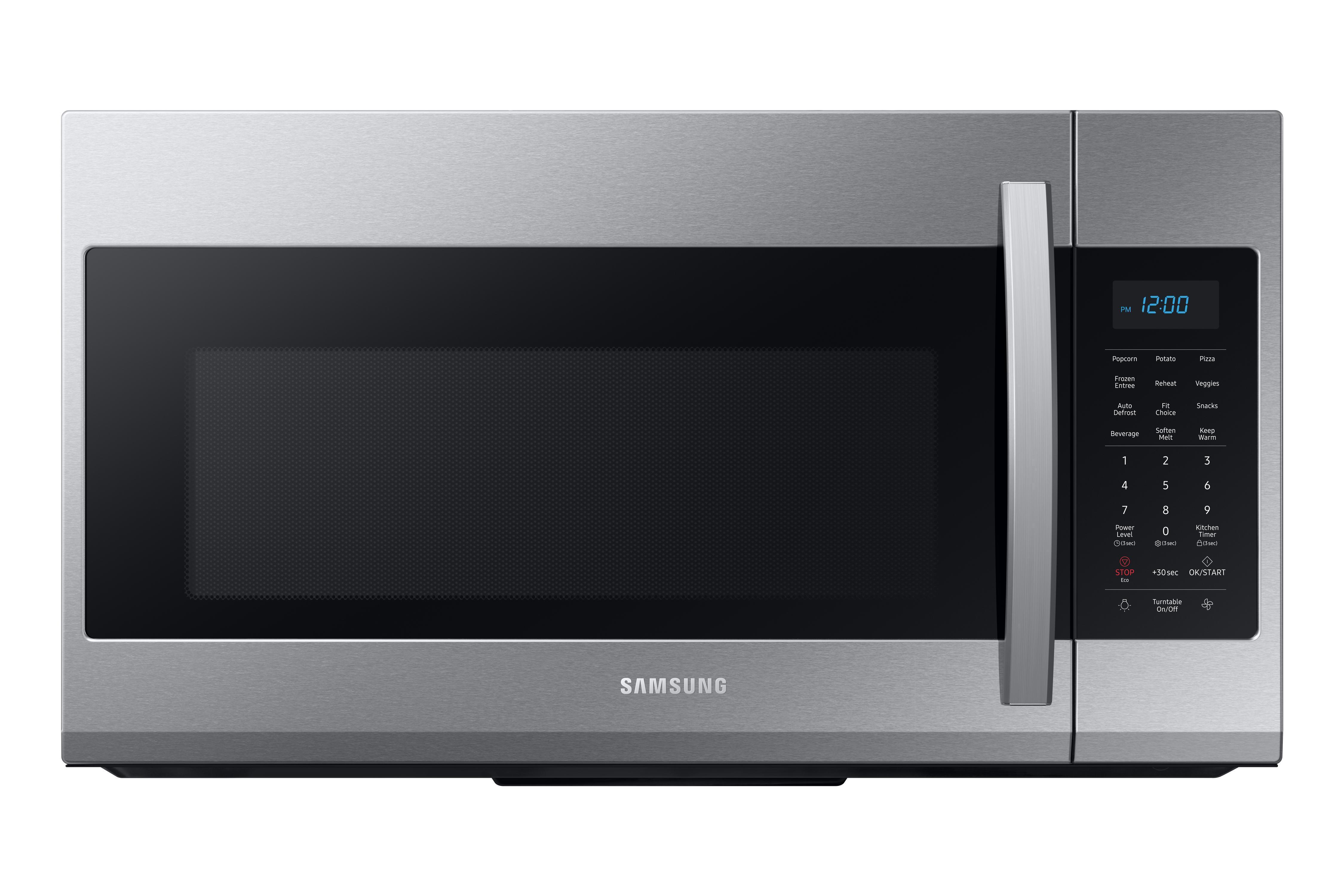 samsung black stainless steel microwave